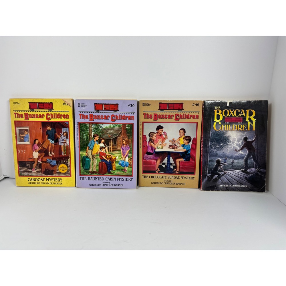 The Boxcar Children Book Lot 4 Paperbacks Gertrude Chandler Warner Mysteries